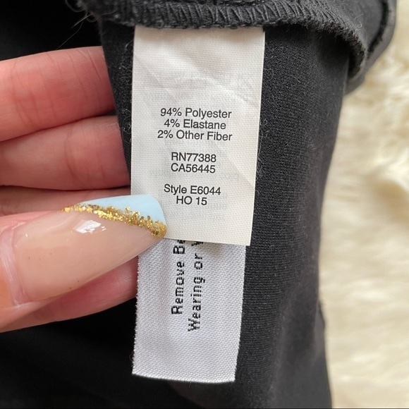 Madewell Dress Gia Fit and Flare Long Sleeve Black Marled Concept 2 - Picture 10 of 14